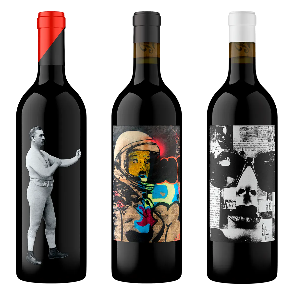 3 bottles of red wine