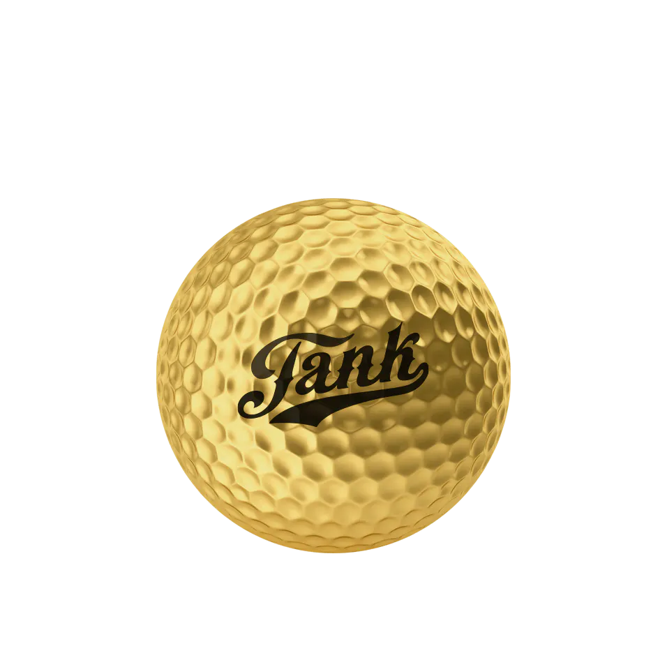 Gold Golf Ball