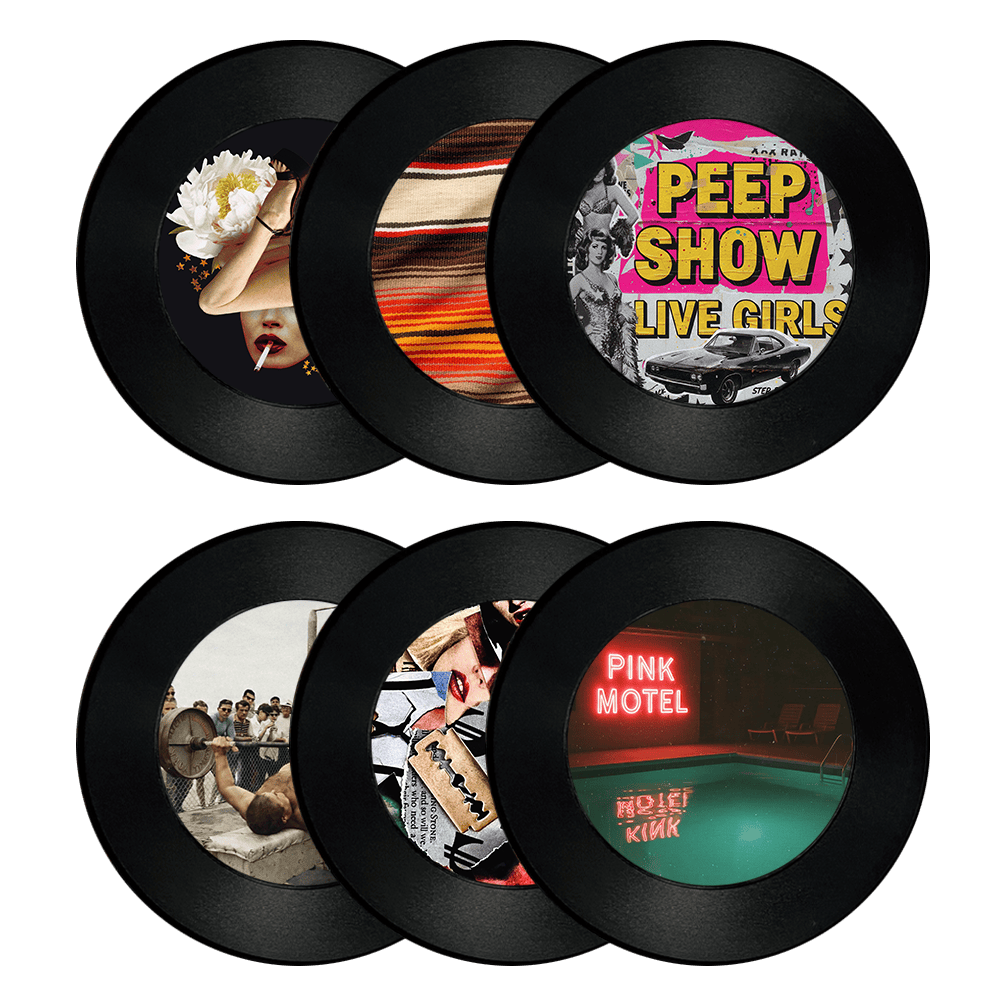Tank Garage Winery Record Coaster