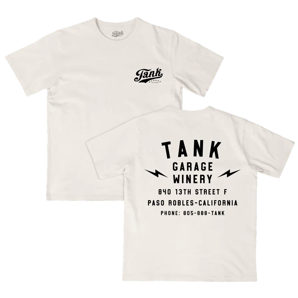 Paso Robles Service T Shirt Off White