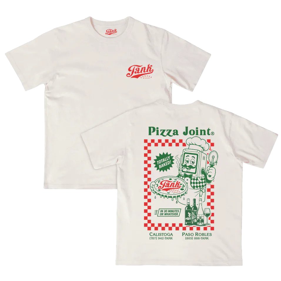 Pizza Joint T Shirt Natural