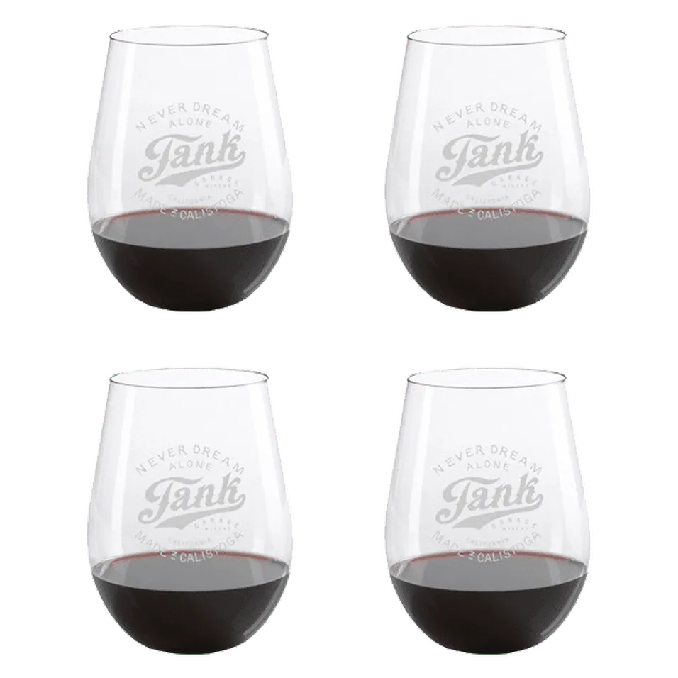 Shatterproof Stemless Glass 4 Pack