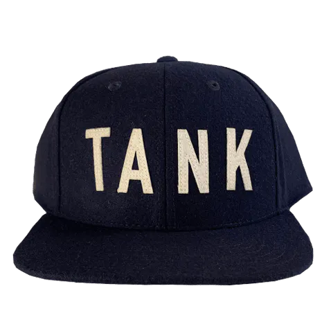 Wool Throwback Hat Navy